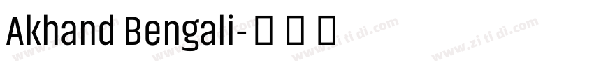 Akhand Bengali字体转换